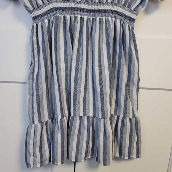 Sapphire striped blue and white dress, 3X - Picture 7 of 10